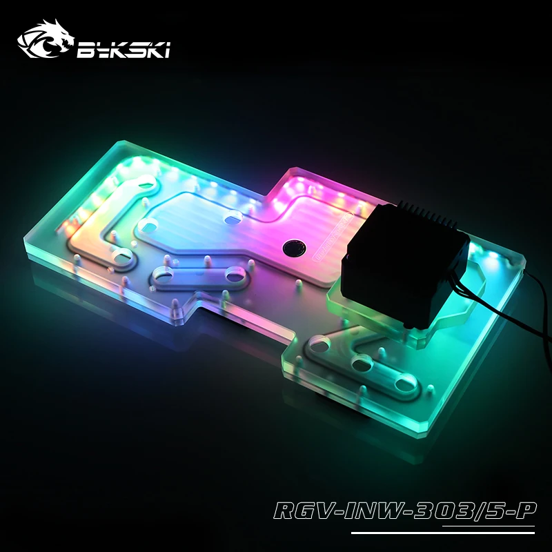 BYKSKI Acryl Board Water Kanaa - Distro Plate Ddc Pump Combo recensie en prijs